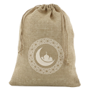 Large Round Mosque Design Hessian Gift Sack (70x50cm)