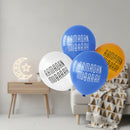 Gold, White & Blue Ramadan Mubarak Balloons (15 Pack)