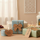 Pack of 24 Plain Rustic Eid Gift Labels with Twine
