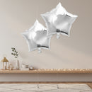 Pack of 2 Silver Star Eid & Ramadan Foil Balloon (45cm)