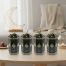 Large Hamper Style Hexagon Lantern Favour Party Boxes with Rope Handles Pack of 6(10444-9)