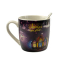 Kids Cartoon Style Ceramic Mug & Spoon Set (Design Sent At Random)