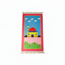 Mosque Illustration Kid's Pink Prayer Matt