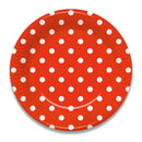 Red Polka Dot Eid Party Paper Plates (10 Pack)
