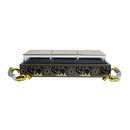 Black/Gold Serving Tray with 3-Compartments with Lids (2319-2)
