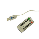 Moon & Star USB-Operated Multi Coloured LED Curtain Lights Garland - 3 Meter