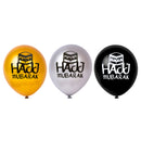 Gold, Silver & Black Hajj Mubarak Kaaba Balloons (15 Pack)
