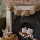 Pack of 4 MINI Crescent Moon Geometric Pattern Paper Hanging Lanterns - Gold