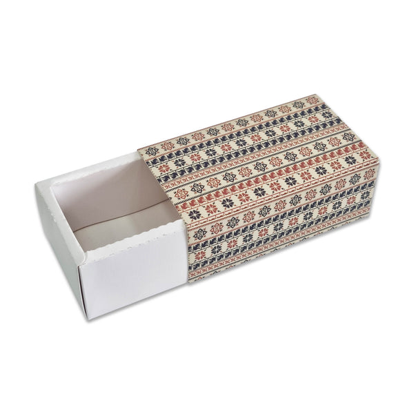 Palestine Embroidery Inspired Matchbox Style Gift Favour Boxes 12 Pack