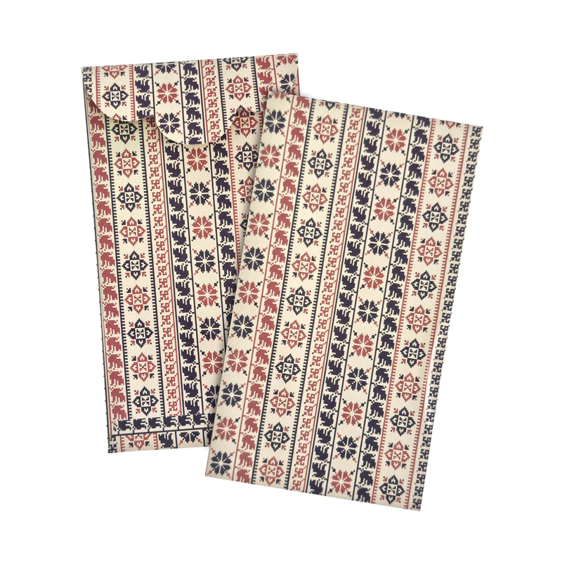 Pack of 20 Palestine Embroidery Inspired Design Money Wallet Envelopes