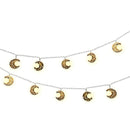 150cm / 10 Battery Powered LED Metal Moon Cut Out Fairy Lights (EIDL04)
