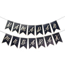 Black & Metallic Taupe 'Ramadan Mubarak' Dovetail Pennant Card Bunting - 2m (Slight Damage)