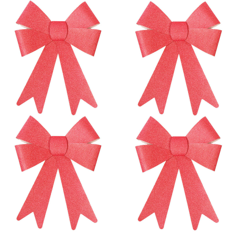 Pack of 4 Medium Glitter Eid Gift Bows (Various Colours)