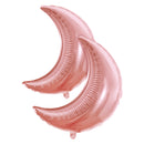 Pack of 2 Rose Gold Crescent Moon Eid & Ramadan Foil Balloon (45cm)