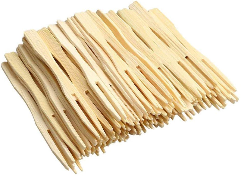 Wooden Bamboo Eco-Friendly Splinter-Free Cocktail Forks