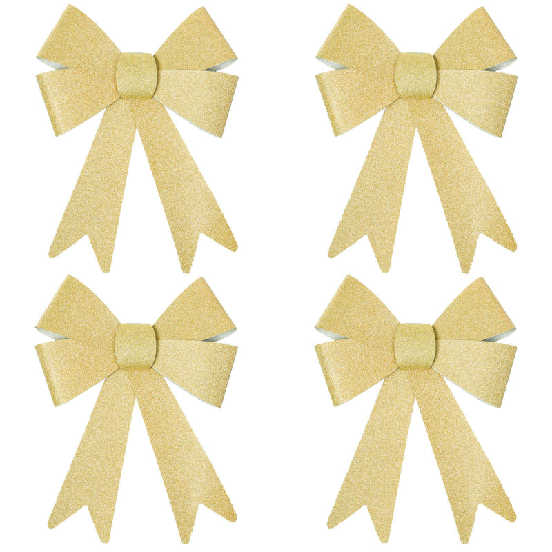 Pack of 4 Medium Glitter Eid Gift Bows (Various Colours)