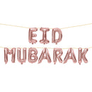 Rose Gold 'Eid Mubarak' Foil Letter Balloons
