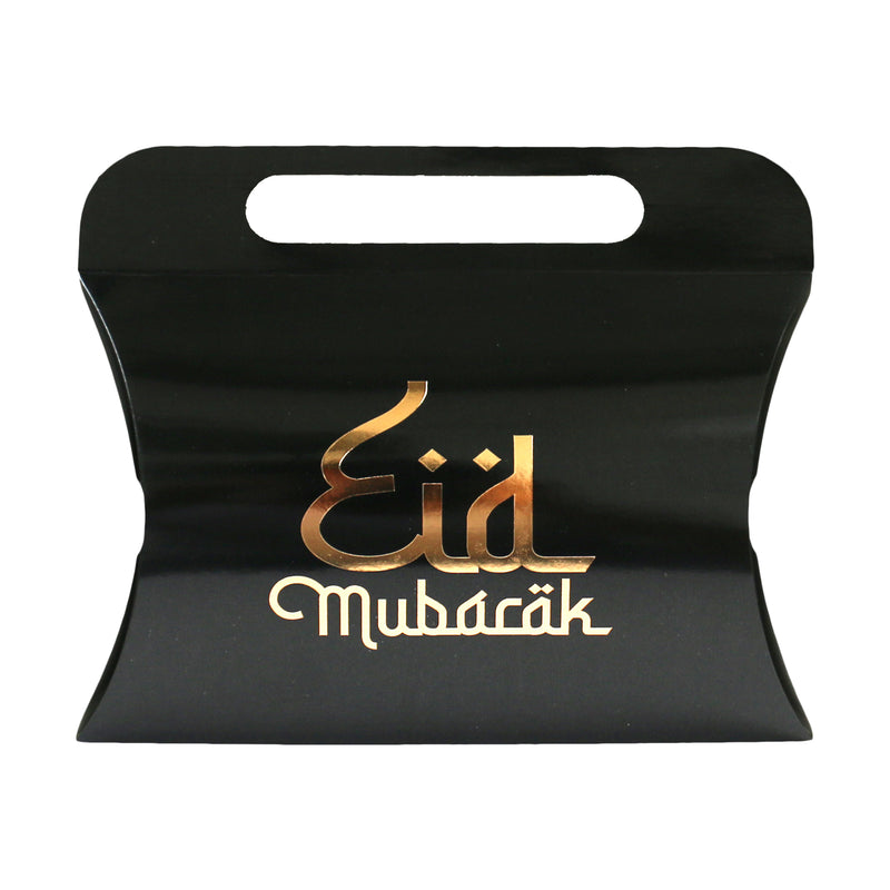 Black & Gold 'Eid Mubarak' Money Gift Pouches Favour Boxes 12 Pack