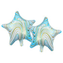 Pack of 2 Blue Marble Star Eid & Ramadan Foil Balloon (45cm)