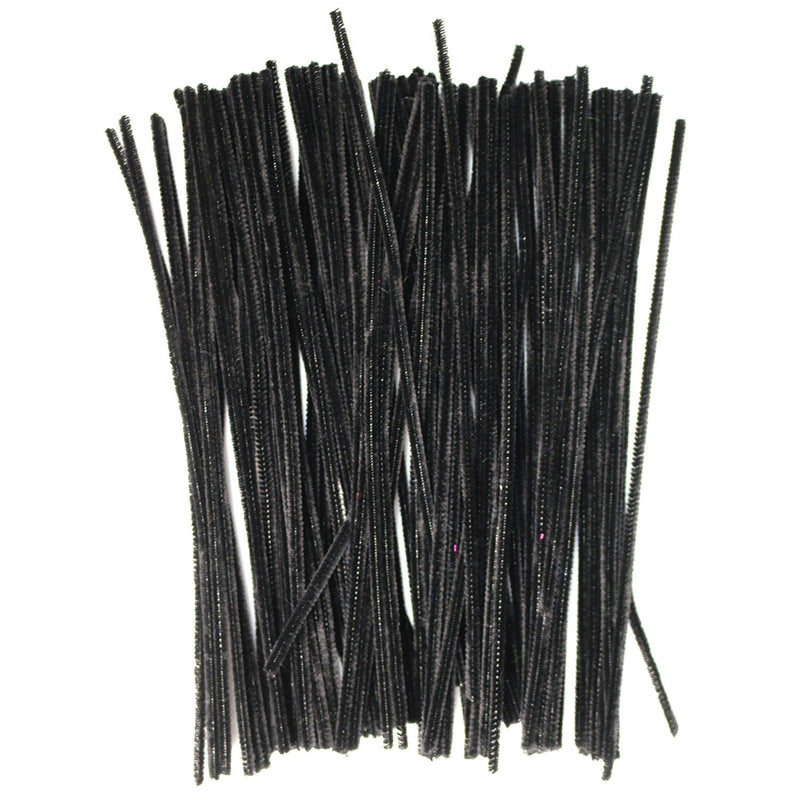 Pack of 100 Black Eid Arts & Craft Pipe Cleaners