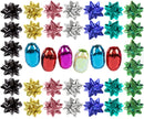 48 x Mini Gift Bows & 120m Ribbon Bulk Set Self Adhesive Present Gift Wrapping