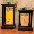 Wooden Artificial Mosque Candle Decoration - Medium