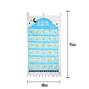 White & Blue Crescent Pocket Ramadan Calendar