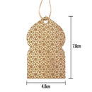 Pack of 20 Gift Tags With Natural Hessian String - Dome Stars