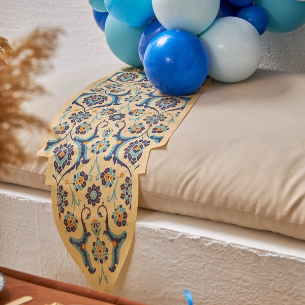 Turkish Ottoman Style Hessian Table Runner