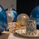 Blue & White Turkish Ottoman Style Disposable Paper Plate & Cup Set