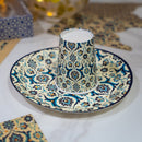 Blue & White Turkish Ottoman Style Disposable Paper Plate & Cup Set