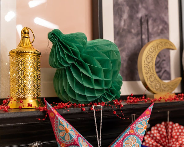 Green Honeycomb Paper Lantern Hanging Decorations