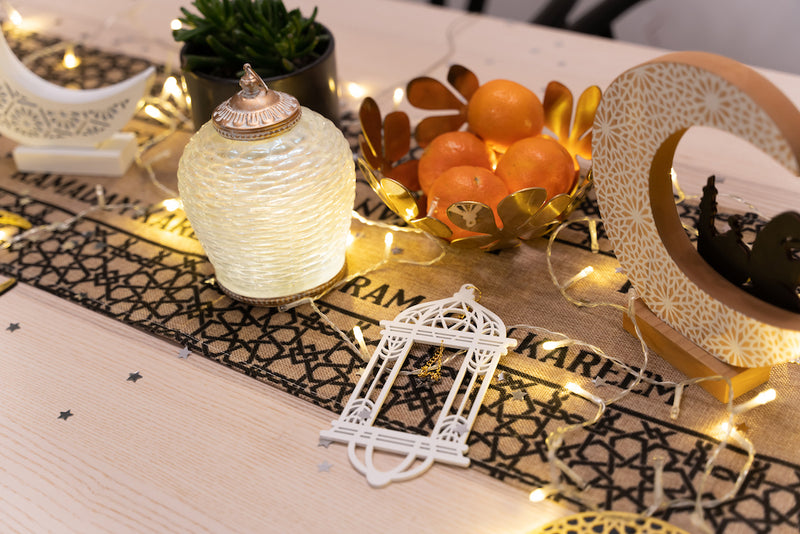 Ramadan Kareem Hessian Table Runner
