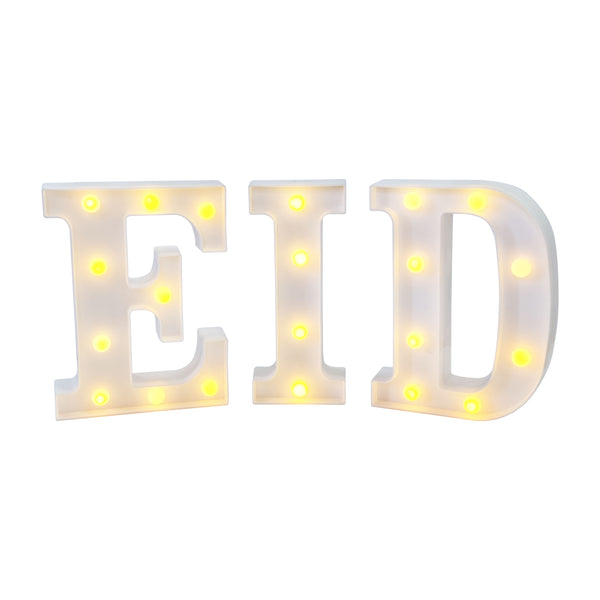 Light-Up Eid Letters Table Decoration
