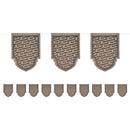 Eid Mubarak Text Natural Hessian Pennant Bunting - 2m