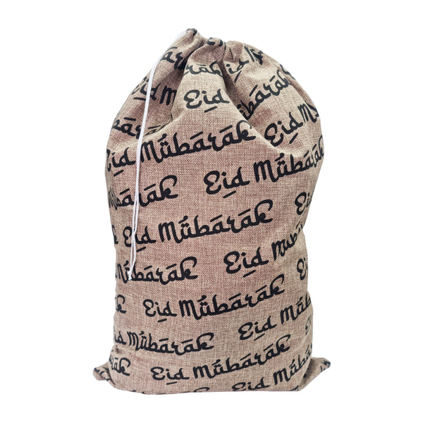 Medium Eid Mubarak Text Gift Sack (61cmx41cm)