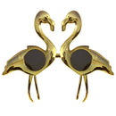 Gold Flamingo Novelty Fancy Dress Glasses