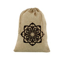 Medium Islamic Geometric Flower Hessian Eid Gift Sack (60x40cm)