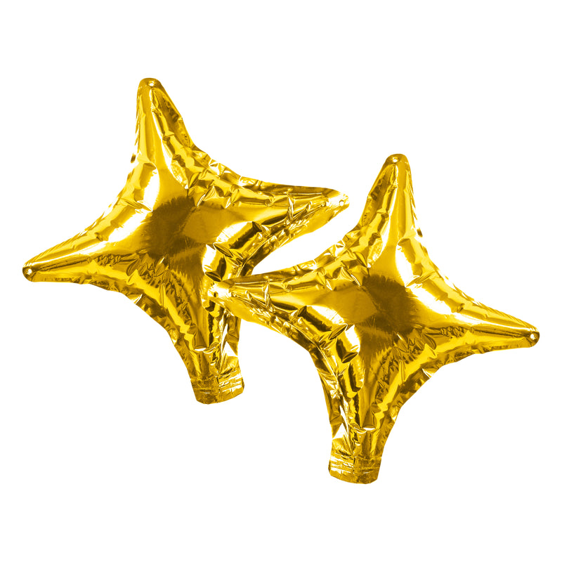 Pack of 4 Gold 4 Point Mini Star Eid & Ramadan Foil Balloon (20cm)