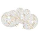 Gold Confetti Clear Eid & Ramadan Balloons (9 Pack)