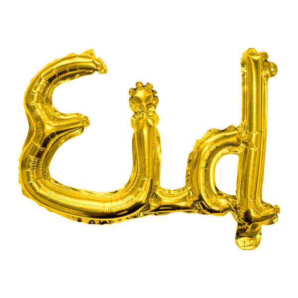 Gold 'Eid' Joined Foil Letter Balloon (55x32cm)