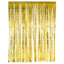Metallic Gold Foil Tinsel Curtain Backdrop Decoration