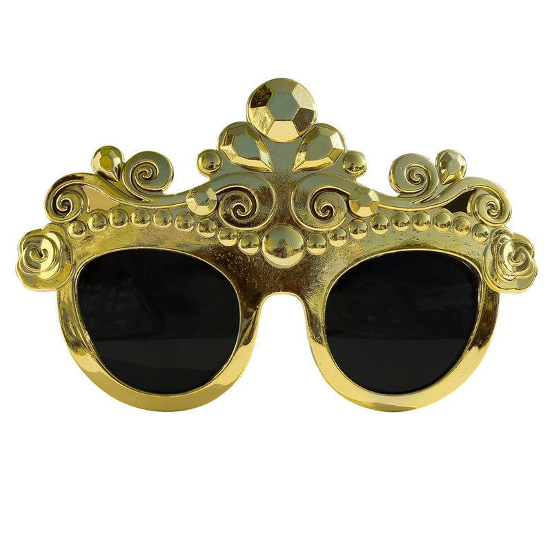 Gold Princess Novelty Fancy Dress Glasses