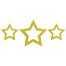 Gold Glitter Cutout Stars Bunting - 2 meters