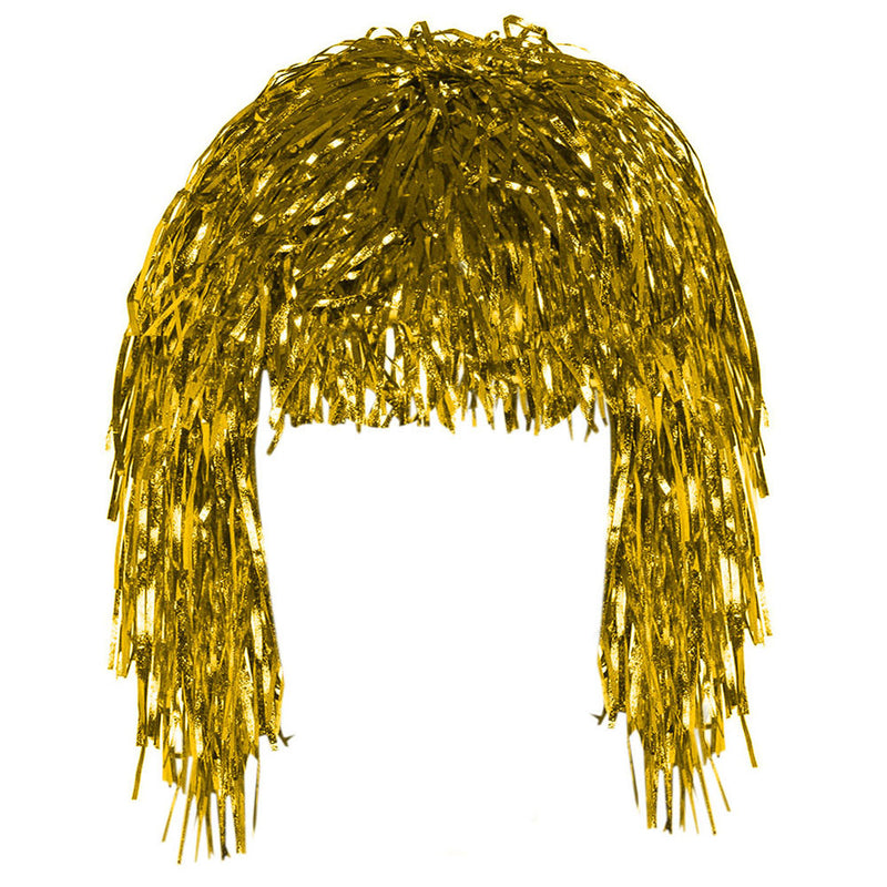 Gold Tinsel Eid Party Dress Up Wig - Main Image