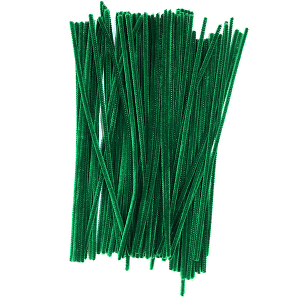 Pack of 100 Green Eid Arts & Craft Pipe Cleaners