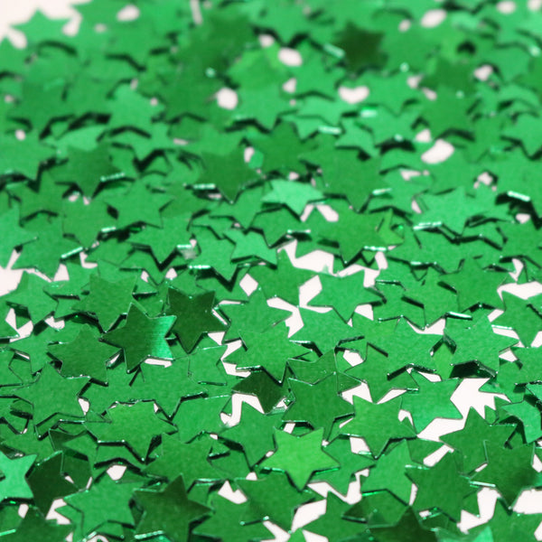 Green Metallic Star Shaped Eid Table Confetti