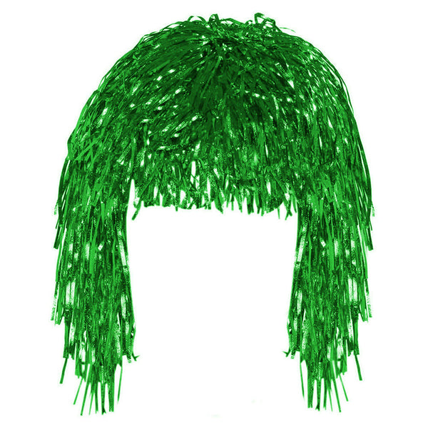 Green Tinsel Eid Party Dress Up Wig