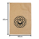 Medium Crescent Moon Geometric Eid Mubarak Hessian Gift Sack (60x40cm)