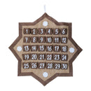 Rustic Shabby Chic Hessian Star Ramadan Calendar